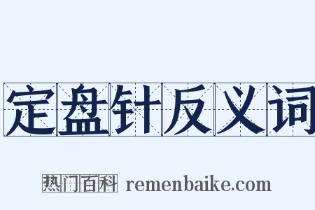 定盘针反义词是什么意思的图片